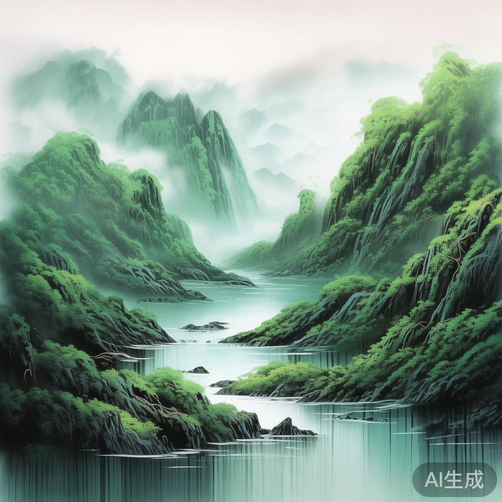 墨染青山,如何欣赏这幅流动的山水诗 墨染青山,如何欣赏这幅流动的山水诗