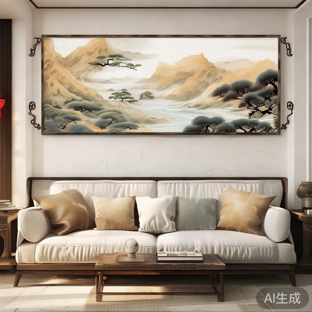 客厅山水画的风水与挑选指南